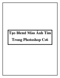 Tạo Blend Màu Ánh Tím Trong Photoshop Cs6