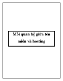 Mối quan hệ giữa tên miền và hosting