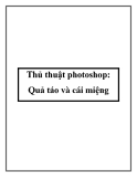 Thủ thuật photoshop: Quả táo và cái miệng