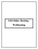 Giới thiệu: Hosting Webhosting