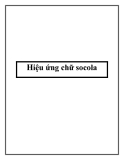 Hiệu ứng chữ socola