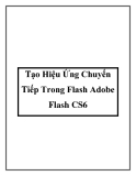 Tạo Hiệu Ứng Chuyến Tiếp Trong Flash Adobe Flash CS6