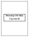 Photoshop CS6 :Hiệu Ứng Chữ 3D