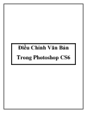 Điều Chỉnh Văn Bản Trong Photoshop CS6