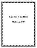 Khai báo Gmail trên Outlook 2007