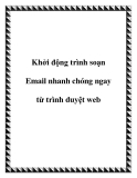 Khởi động trình soạn Email nhanh chóng ngay từ trình duyệt web