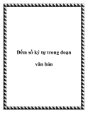 Đếm số ký tự trong đoạn văn bản