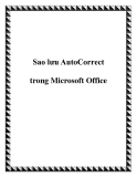 Sao lưu AutoCorrect trong Microsoft Office