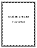 Cách sửa lỗi khi mở liên kết trong Outlook