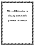 Microsoft thêm công cụ đồng bộ hóa lịch biểu giữa Web với Outlook