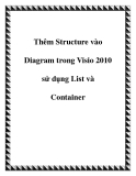 Thêm Structure vào Diagram trong Visio 2010 sử dụng List và Container