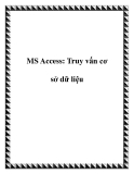 MS Access: Truy vấn cơ sở dữ liệu