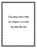 Ứng dụng Yahoo Mail cho Windows 8 có bản cập nhật đầu tiên