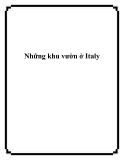 Những khu vườn ở Italy