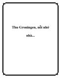 Thu Groningen, nỗi nhớ nhà...
