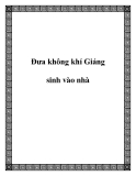 Đưa không khí Giáng sinh vào nhà