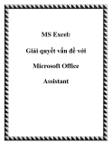 MS Excel: Giải quyết vấn đề với Microsoft Office Assistant