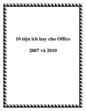 10 tiện ích hay cho Office 2007 và 2010