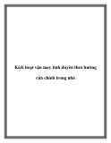 Kích hoạt vận may tình duyên theo hướng cửa chính trong nhà