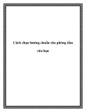 Cách chọn hướng chuẩn cho phòng tắm của bạn