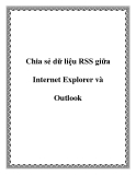 Chia sẻ dữ liệu RSS giữa Internet Explorer và Outlook