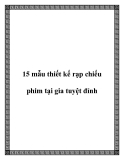 15 mẫu thiết kế rạp chiếu phim tại gia tuyệt đỉnh