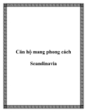 Căn hộ mang phong cách Scandinavia