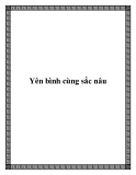 Yên bình cùng màu nâu
