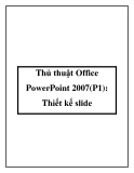 Thủ thuật Office PowerPoint 2007