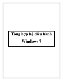 Tổng hợp hệ điều hành Windows 7