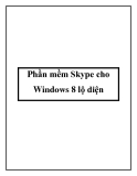 Phần mềm Skype cho Windows 8 lộ diện