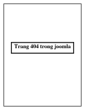 Trang 404 trong joomla