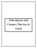 Tính năng lọc mail Category Tabs hay từ Gmail