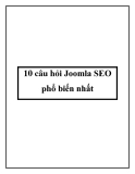 10 câu hỏi Joomla SEO phổ biến nhất