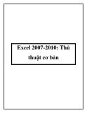 Excel 2007-2010: Thủ thuật cơ bản