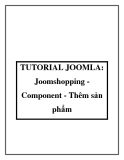 TUTORIAL JOOMLA: Joomshopping Component - Thêm sản phẩm