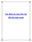 Xác định các mục tiêu của đối thủ cạnh tranh 