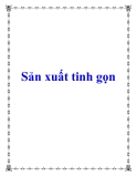 Sản xuất tinh gọn 