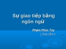 Giao tiếp bằng ngôn ngữ 