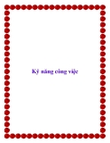 Kỹ năng công việc