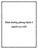 Dinh dưỡng phòng bệnh ở người cao tuổi