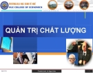 Quản trị chất lượng - ĐH Kinh Tế Huế