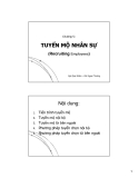 Tuyển mô nhân sự