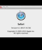 Hướng dẫn cài Safari trên OS X Mavericks 10.9 cho OS X 10.8