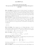 Đề chọn đội tuyển VN thi Olympic toán 2012