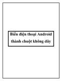 Biến điện thoại Android thành chuột không dây