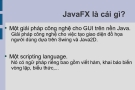 JavaFX là cái gì?