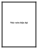 Nhà vườn hiện đại