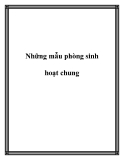 Những mẫu phòng sinh hoạt chung