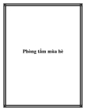 Phòng tắm mùa hè